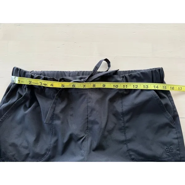 Albion Fit Jetsetters Black Joggers Gold Ankle Zip Pants‎ Womens Medium - Image 3