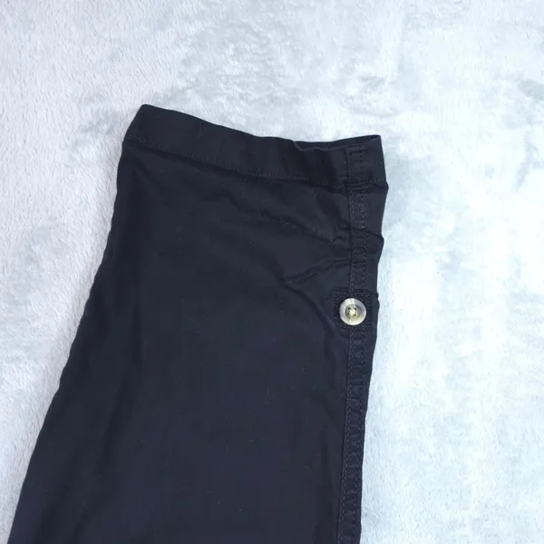 Sonoma Cargo Pants Women 6 Black Elastic Waist Roll Tab Utility Stretch Casual - Image 5