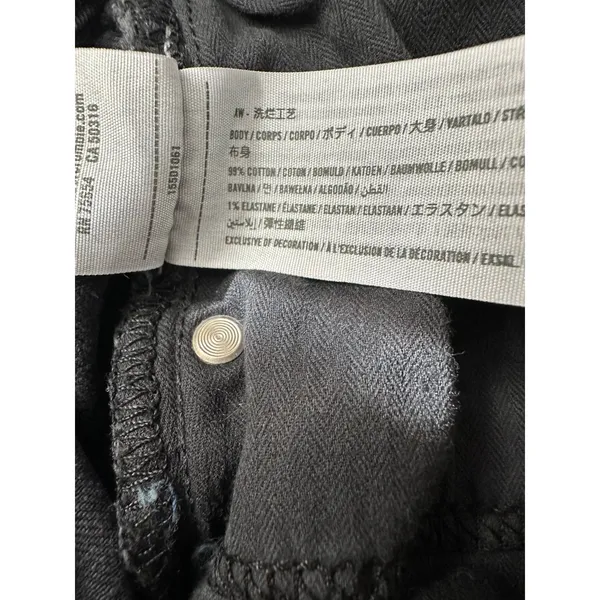 Abercrombie & Fitch The 90's Straight Ultra High Rise Black‎ Jeans Size 35 - Image 11