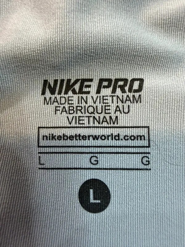 Nike Pro 3" Shorts Women's Large Gray And Orange Gym Workout Gear - Image 3