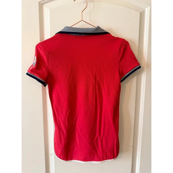 Polo Golf Ralph Lauren Polo Shirt Womens XS Pink Striped‎ Collar Short Sleeve - Image 8