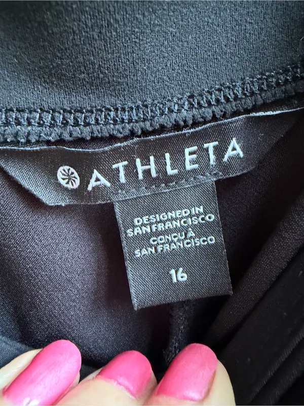 Athleta ENDLESS HIGH RISE PANT Straight Leg Black Size 16 - Image 7