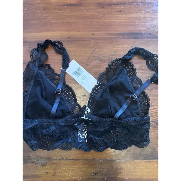 Eberjey The Mariana Whispers Bralette Sz Small Lacey Black NWT $88 - Image 3