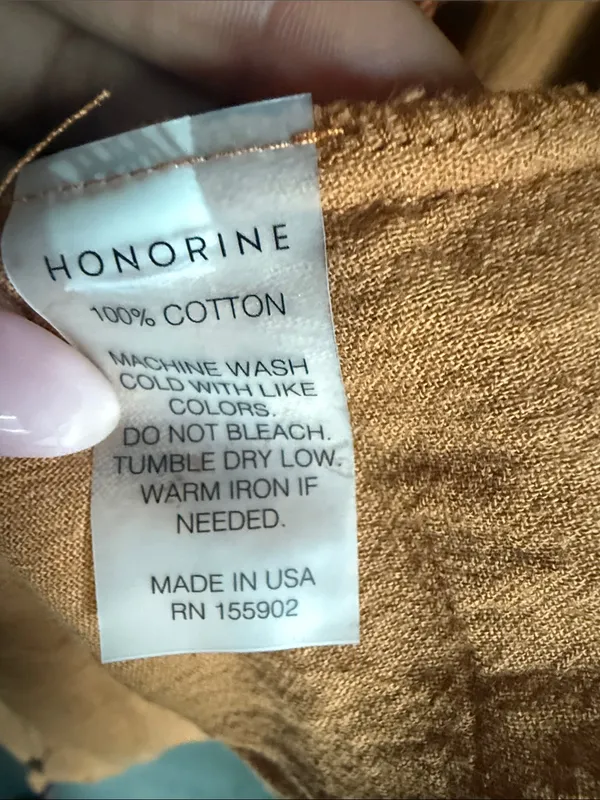 HONORINE Bianca Brown Cotton Gauze Midi Dress Small - Image 9