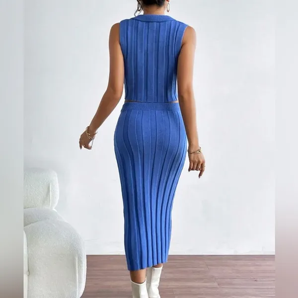 Blue sweater set Size M - Image 2