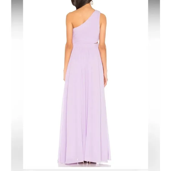 REVOLVE NBD Australis One Shoulder Lilac Gown Maxi Sz SM NWT Grecian - Image 3