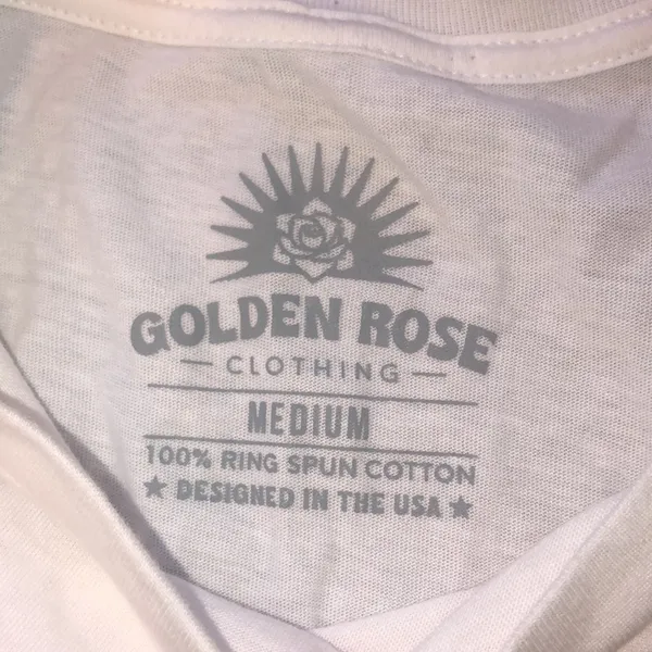 Golden Rose clothing Howdy Santa graphic T-shirt size medium - Image 5