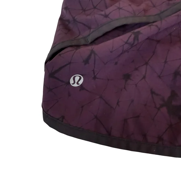 Lululemon Speed Shorts Size 6 Star Crushed Black Cherry Running Pockets Fitness - Image 6