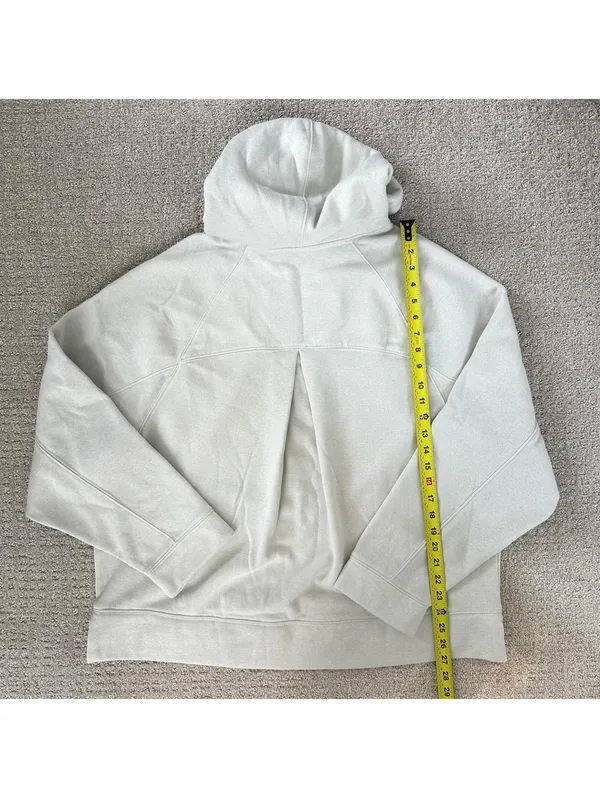 Daily Practice Sparkle Pullover Hooded Sweater Anthropologie Off White NWT XL - Image 6