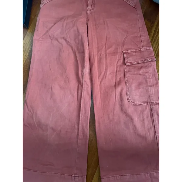 Urban Outfitters Pilcro High Rise Wide Leg Cargo Pants Terracotta size 27 - Image 7