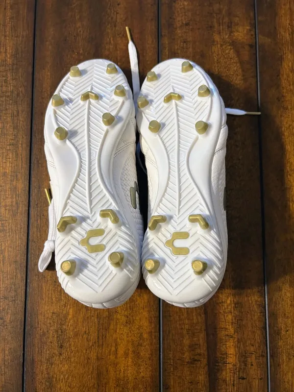 Charly Legendario 2.0 LT FG White Leather Soccer Cleats Men’s Size 8 NWT - Image 4