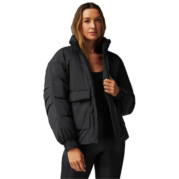 Fabletics Black Puffer Coat XL | Warm Winter Outerwear, Athletic Style - Image 4