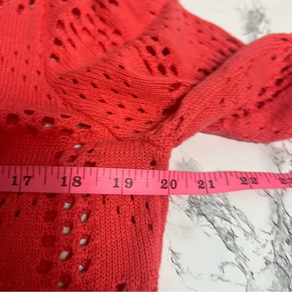 NWT‎ Anthropologie Pilcro Pointelle Babydoll Sweater Sz M - Image 7