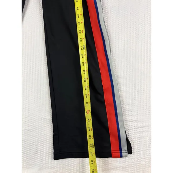 Nike Womens Track Pants XS Black Red Blue Grey Side Stripe Wide Leg Zip Pockets - Image 9