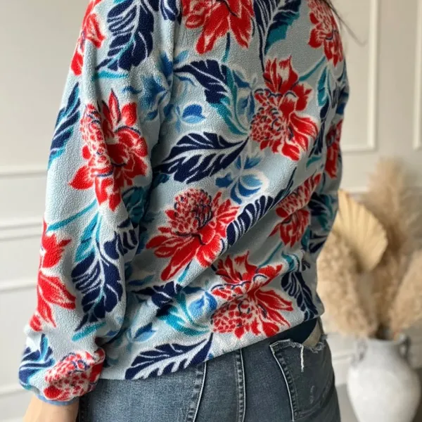 Patagonia Synchilla Fleece Floral RARE H4 - Image 5