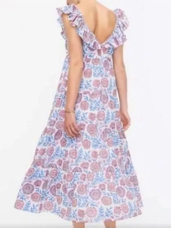 J crew maxi cotton block print dress - Image 10