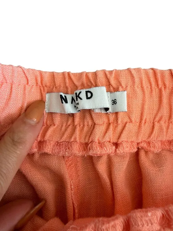 NAKD Orange Peach Cotton Blend Shorts Size 36 / US 6 - Image 4