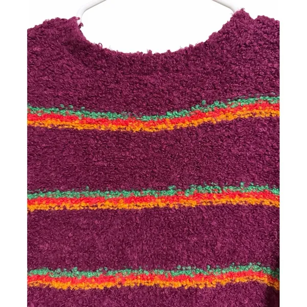 Free People Best Day Ever Striped Sweater‎ Women's Size Large - Image 4