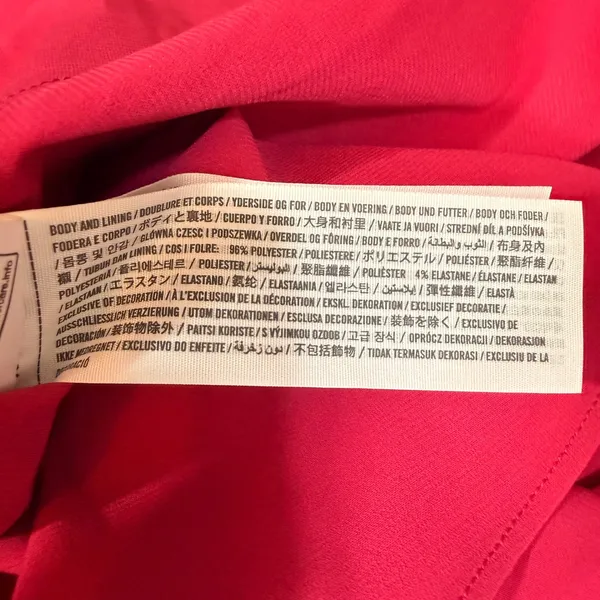 Abercrombie Fitch Dipped-Waist Hardware Maxi Dress Magenta Tie-Back Size XL - Image 15