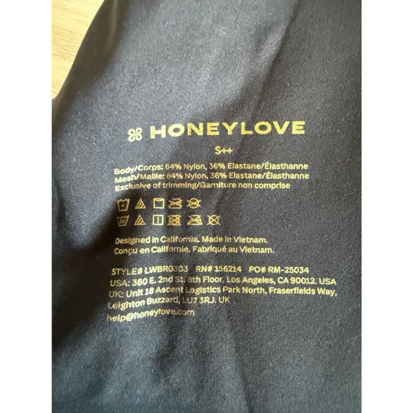 HoneyLove Liftwear Crossover Bra Black Size S++ (34F) NWT IN PACKAGE - Image 6