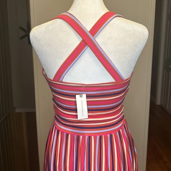 Anthropologie Maeve Gabriela Sleeveless Faux Wrap Ruffle Maxi Dress NWT Small - Image 8