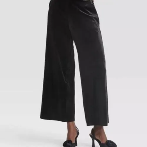 A New Day‎ Women's Halter Black Velvet Sleeveless Jumpsuit - M - Image 11