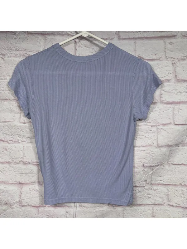 Brandy Melville Ribbed Short Sleeve Small T-Shirt - Image 7