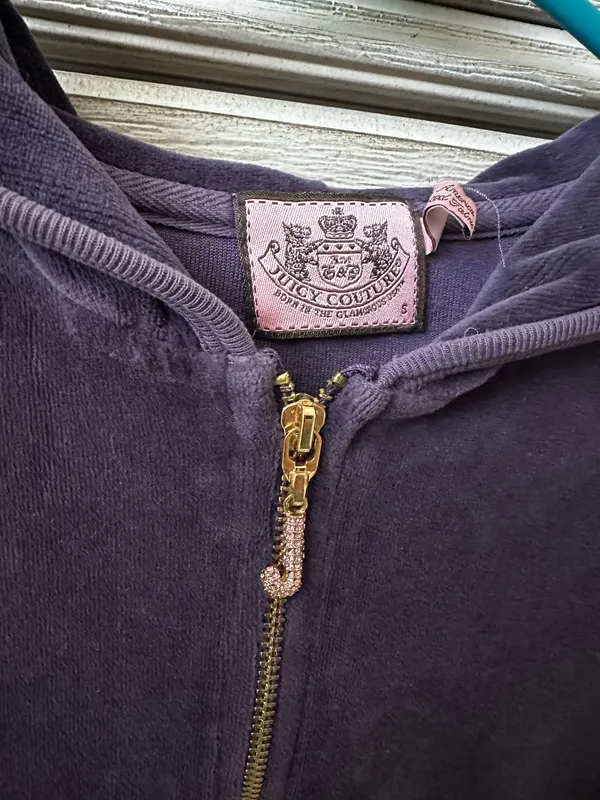 Juicy Couture Velour Purple Jacket - Image 2