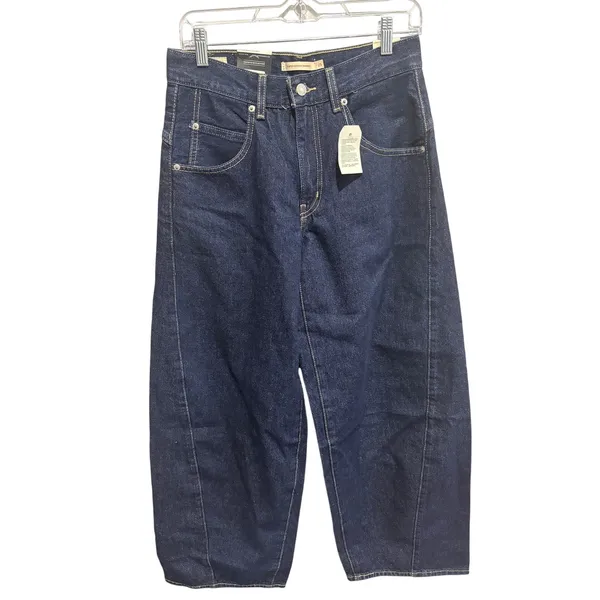 Levi’s Super Baggy Barrel Dark Wash Denim Jean Women’s 25x30 MSRP $110 - Image 2