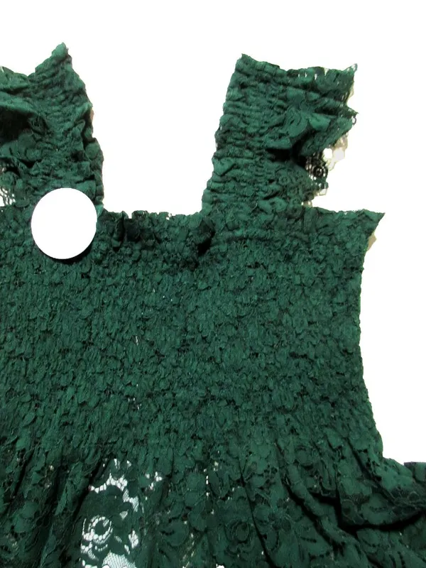NWT Hill House Ellie Nap in Botanical Garden Green Lace Smocked Midi Dress S - Image 3