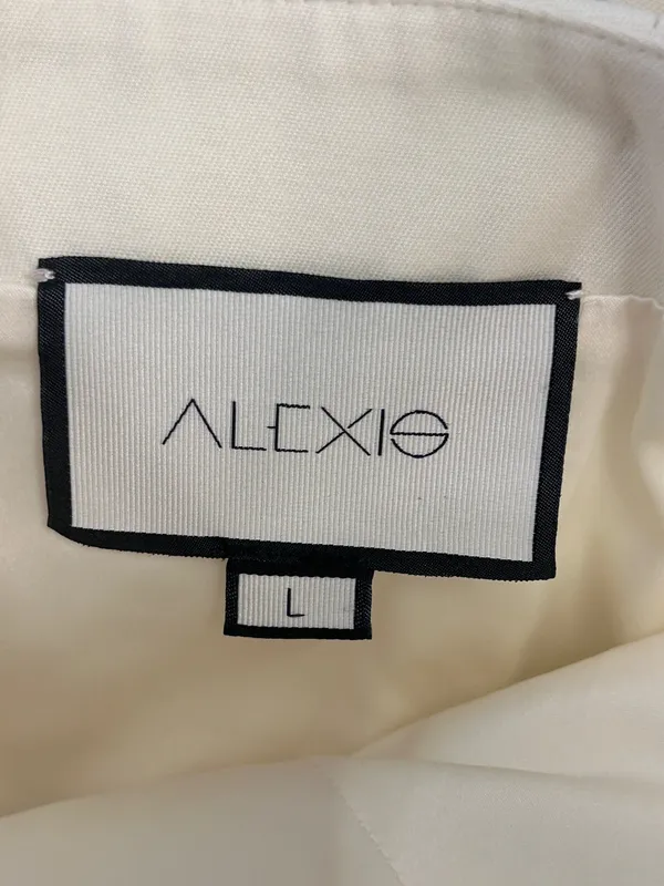 Alexis Arlington Cross Back Playsuit in Off White Large - Image 5