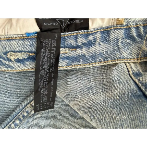 Zara Women's Light Blue High Waisted Wide Leg Jeans Size 6 EUC - Image 8