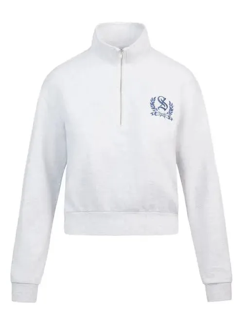 Skims Lightweight Fleece Shrunken Quarter Zip Pullover size large NWT - Image 3