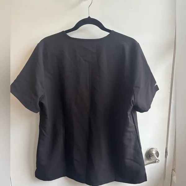 Figs Casma Black Scrub Top‎ with Aya Embroidery black XL nurse hospital travel - Image 3