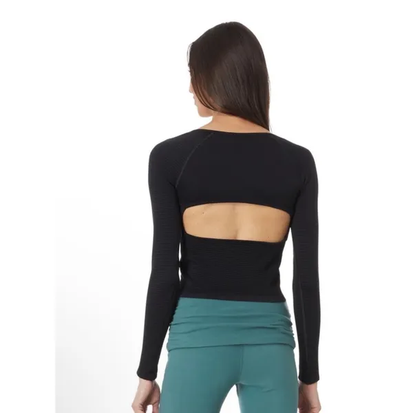NWT FREE PEOPLE | FP Movement Black Bail‎ Out Tee M/L - Image 4