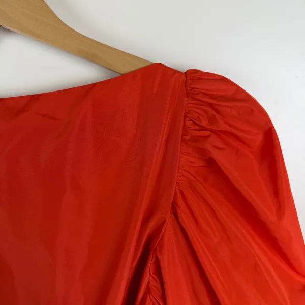 Cinq à Sept Delilah Mini‎ Dress Size 4 Fire Coral Fit and Flare Designer Party - Image 5