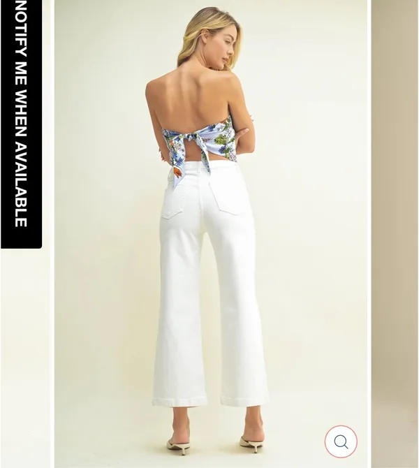 Just Black Denim Cropped Pants - Image 4