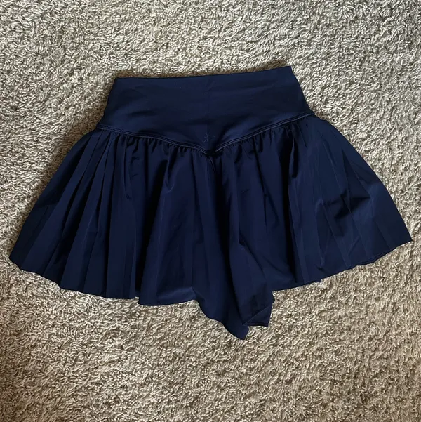 Offline by Aerie Navy Pleated Shorts - Image 3