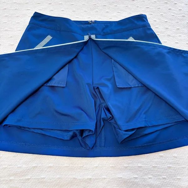 Lady Hagen Navy Blue Golf Skort‎ Brocade Trim Women’s Size 6 - Image 6
