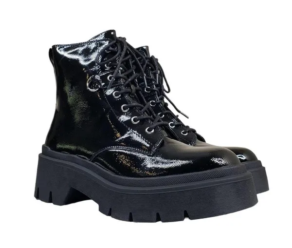 CALL IT SPRING Womens 9 Sidney Platform Lace-up Boot in Black NEW - Image 2