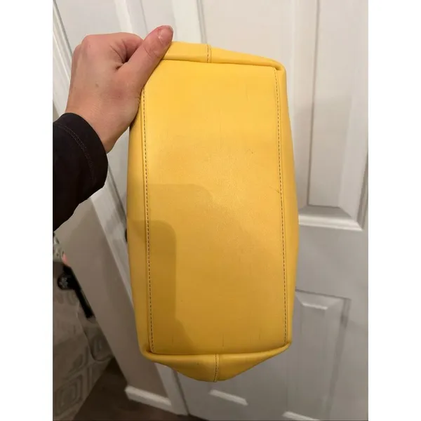 Coach F30904 Sarah Hobo Shoulder Bag Leather SV/Canary rare find boho - Image 8