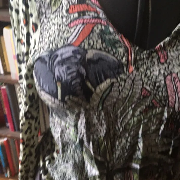 Blink London leopard print S boho flowy lightweight blouse - Image 2