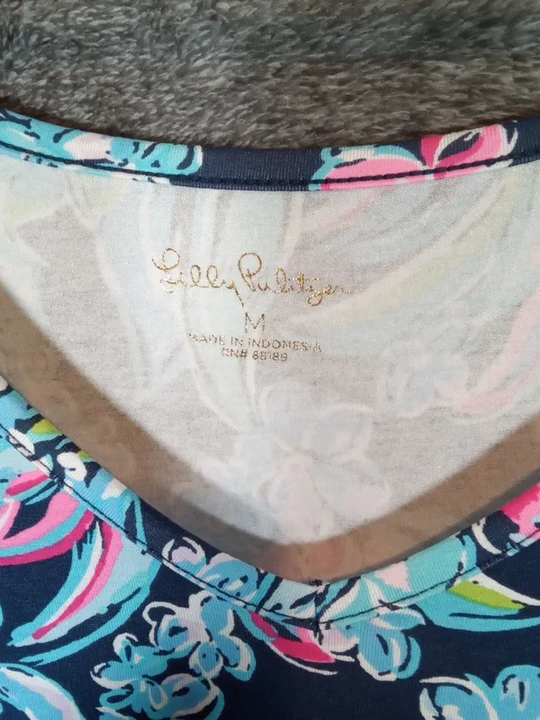 Lilly Pulitzer Kaisley Dual Neck Dress High Tide Navy Pineapple Paradise Womens - Image 3