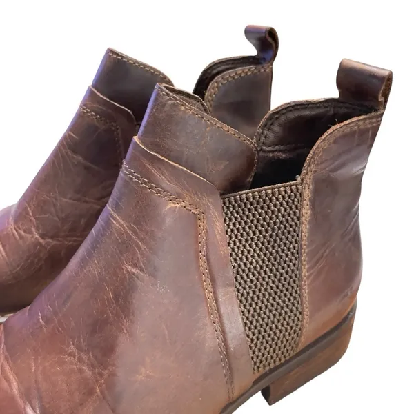 Born Women's Brenta Leather Chelsea Ankle Boots Brown Sz. 6.5 US Model BR0012106 - Image 9