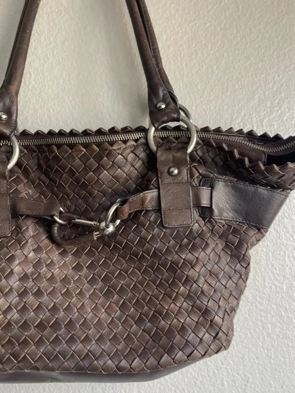 Nuovedive Leather Brown Handbag Shoulder Women’s Made in Italy - Image 7