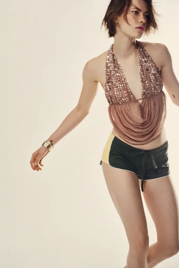 ZARA Sequin Halter Top - Image 2