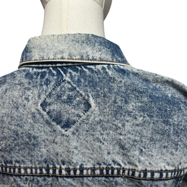 VTG 90s Ocean Denim Acid Wash Lighthouse Jacket Scenic Art Oversized XL - Image 5