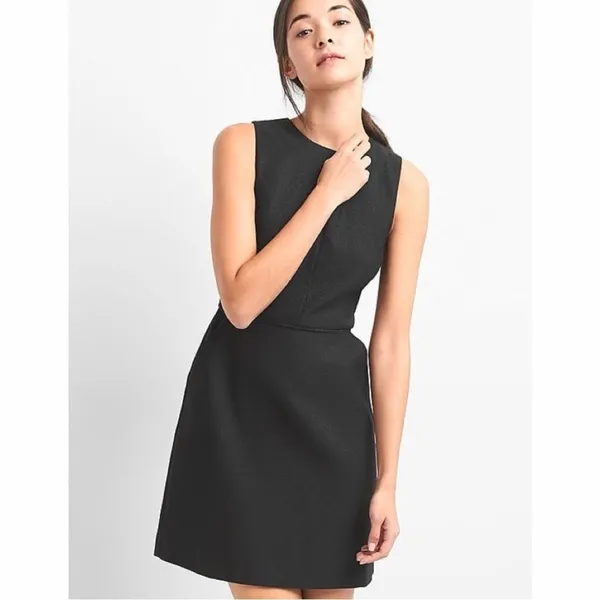 Gap Structured Fit And Flare‎ Textured Dress Sz.6 NWT - Image 6