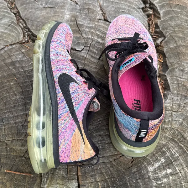 Nike Women's Flyknit Air Max Multicolor Running Shoes Sneakers Size 7 - Image 5