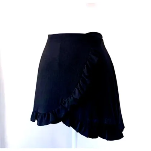 Black Ruffle Skort Mini Skirt Shorts Size L tennis pickleball golf - Image 5